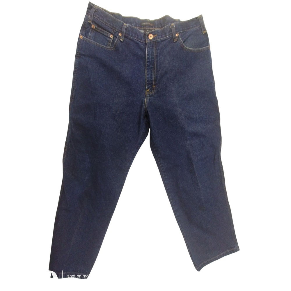 Perry Ellis America Mens Jeans 38x30 Dark Wash‎ Carpenter Style Denim